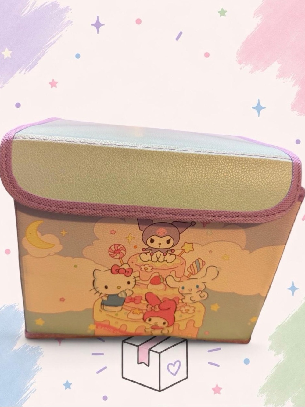 Sanrio Pastel Character Storage Box - Pink